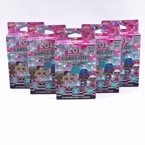 5 Sealed Boxes of LOL Surprise! Dance Off! Card Game Cards 15 Packs Kidcore